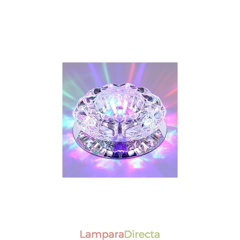 Lámpara de techo de cristal SMD 3W, lámpara creativa, luz de cúpula absorbente