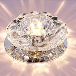 Lámpara de techo de cristal SMD 3W, lámpara creativa, luz de cúpula absorbente