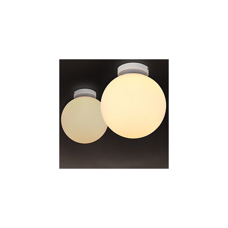 Lámpara de cúpula de cristal blanco, contemporánea y con estilo