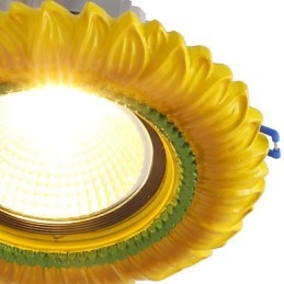 Lámpara de techo europea de 1 vatio, diámetro del orificio de la lámpara: 6,7 cm, estilo retro mediterráneo.