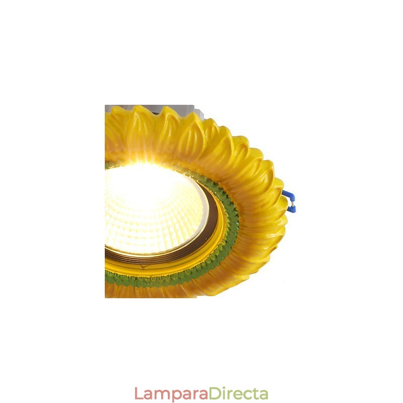 Lámpara de techo europea de 1 vatio, diámetro del orificio de la lámpara: 6,7 cm, estilo retro mediterráneo.