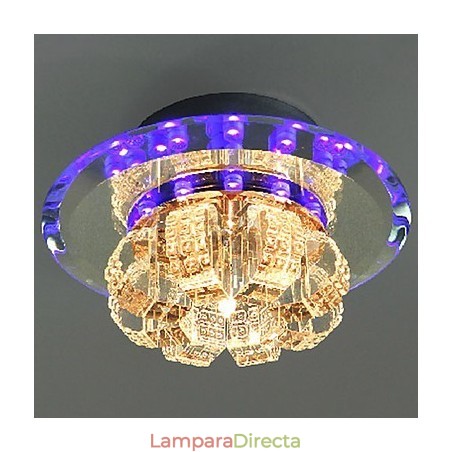 Lámpara de techo moderna contemporánea de cristal galvanizado Lámpara de techo moderna contemporánea de cristal galvanizado