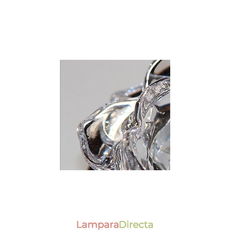 Lámpara empotrada moderna de metal galvanizado estilo mini de cristal contemporáneo
