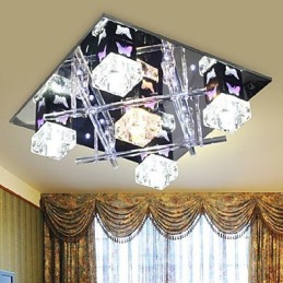 Lámpara de techo de cristal contemporánea moderna