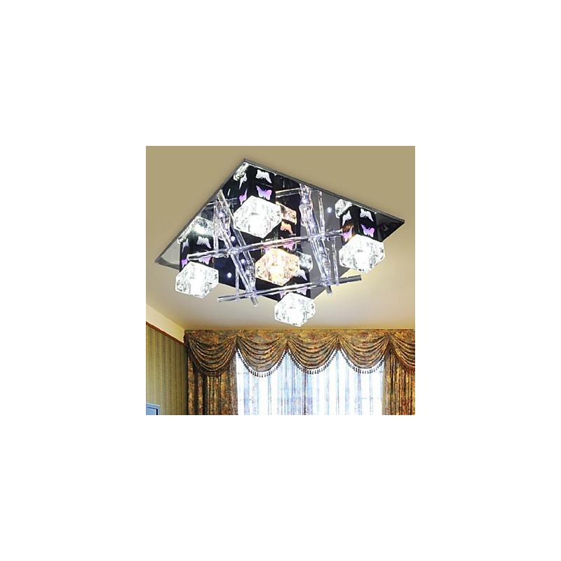 Lámpara de techo de cristal contemporánea moderna