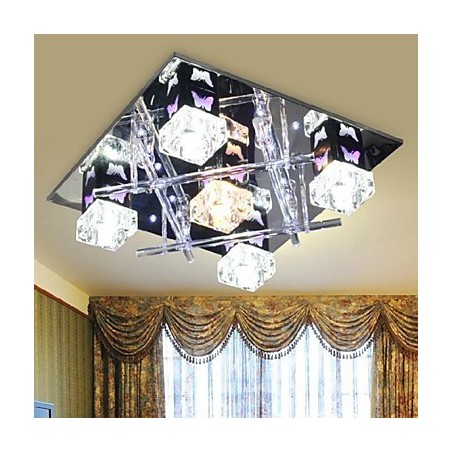 Lámpara de techo de cristal contemporánea moderna Lámpara de techo de cristal contemporánea moderna