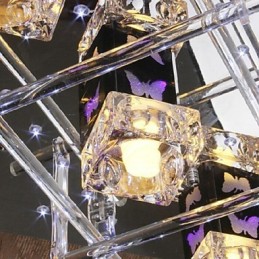 Lámpara de techo de cristal contemporánea moderna