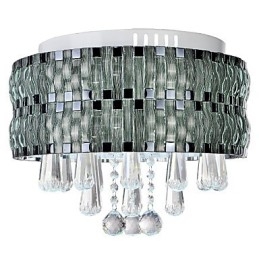 Elegante lámpara de techo de cristal
