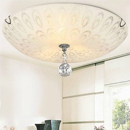 Lámpara de techo de cristal contemporánea moderna para dormitorio