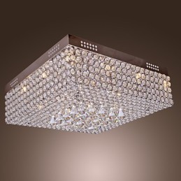 Lámpara de techo con cuentas de cristal y 45 colores