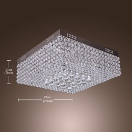 Lámpara de techo con cuentas de cristal y 45 colores