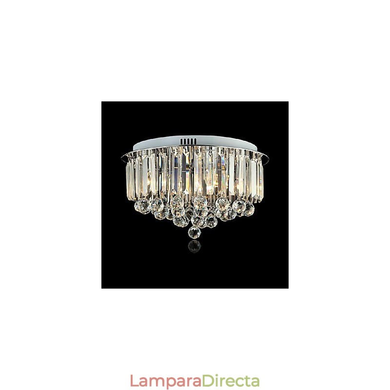 Lámpara empotrada de metal con pintura de cristal clásica tradicional contemporánea moderna