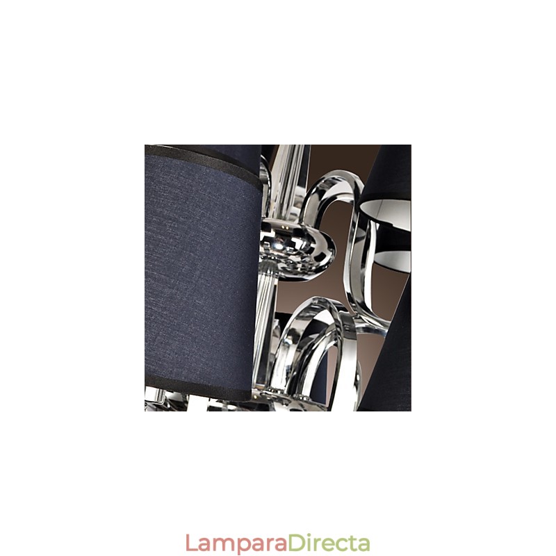 Lámpara de araña moderna, contemporánea, tradicional, clásica, rústica, estilo cabaña, vintage, estilo isla de campo, de metal cromado
