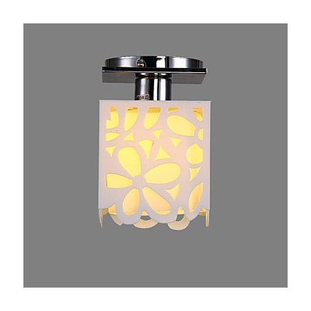 Lámpara empotrada galvanizada estilo mini cabaña rústica