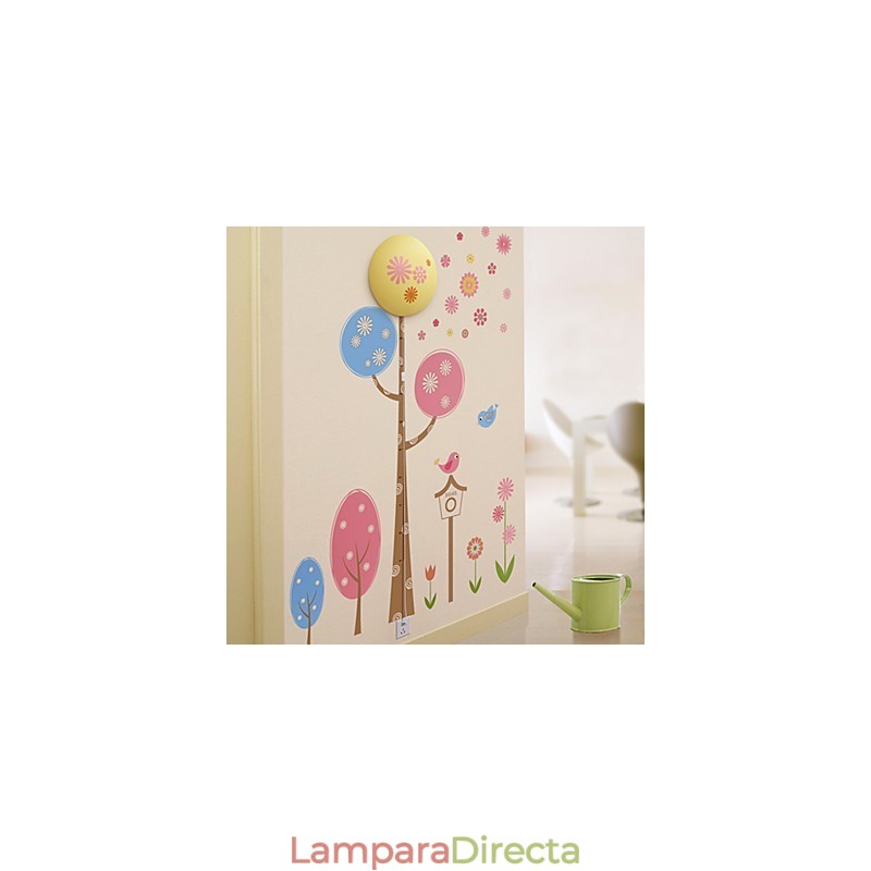 Lámpara de pared de papel tapiz 3D creativa, luz nocturna moderna que puede quitar las pegatinas de pared.