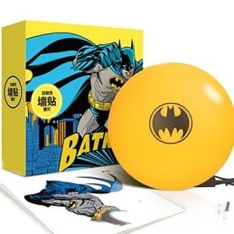 Papel pintado creativo de Batman de moda, lámpara de pared pequeña de bricolaje, lámpara de noche, luces de pared