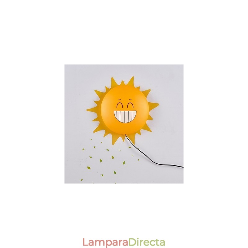 Papel tapiz Lámparas de pared Flor Cara DIY Diversión Ambiente Luz de noche Niños Lámpara de noche Decoración Sol