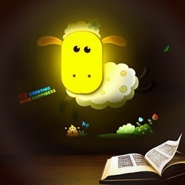 Lámpara de pared para niños con luz nocturna pequeña y control inteligente de luz creativa, ideal para jugar con espíritu creativo, 9 x 6 pulgadas.