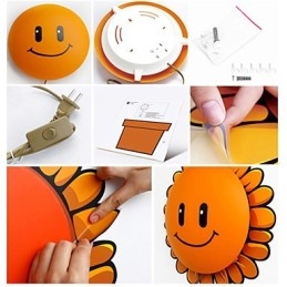Apliques de pared modernos contemporáneos creativos 3D papel de pared lámpara de pared luz