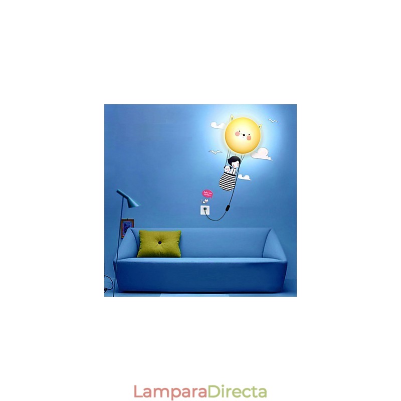 Apliques de pared modernos contemporáneos creativos 3D papel de pared lámpara de pared luz