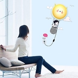 Apliques de pared modernos contemporáneos creativos 3D papel de pared lámpara de pared luz