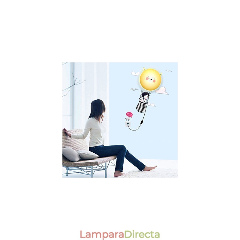 Apliques de pared modernos contemporáneos creativos 3D papel de pared lámpara de pared luz
