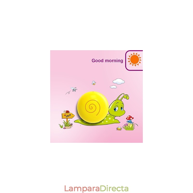 Lámpara de pared de plástico resistente a altas temperaturas con forma de caracol, que se puede quitar fácilmente hasta 10 °C. Papel tapiz 3D creativo.