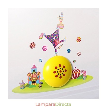 Lámpara de pared de plástico resistente a altas temperaturas con diseño de payaso, que se puede quitar fácilmente hasta 10 °C. Papel tapiz 3D creativo. Lámpara de pared de plástico resistente a altas temperaturas con diseño de payaso, que se puede quitar fácilmente hasta 10 °C. Papel tapiz 3D creativo.
