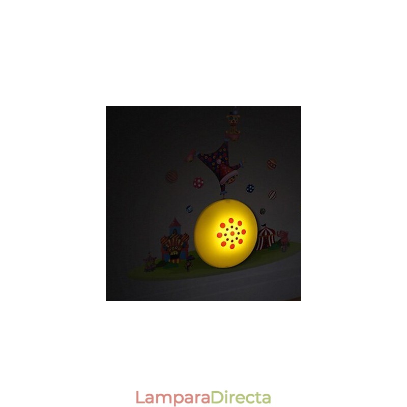 Lámpara de pared de plástico resistente a altas temperaturas con diseño de payaso, que se puede quitar fácilmente hasta 10 °C. Papel tapiz 3D creativo.