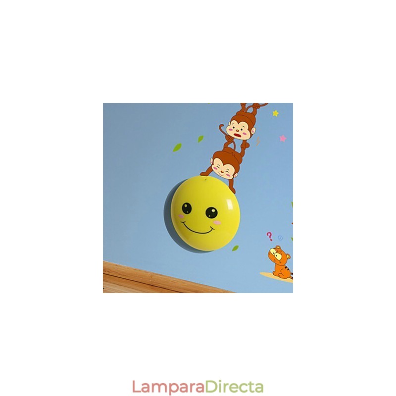 Pegatinas de pared Monos luz activada inteligente inducción esmetope adorno lámpara de pared