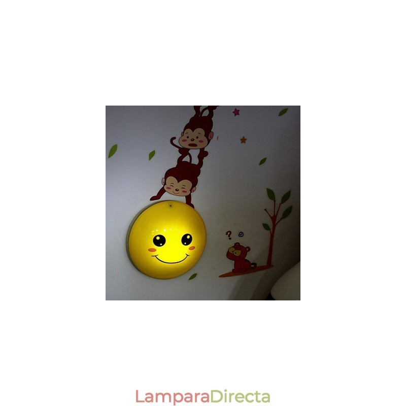 Pegatinas de pared Monos luz activada inteligente inducción esmetope adorno lámpara de pared