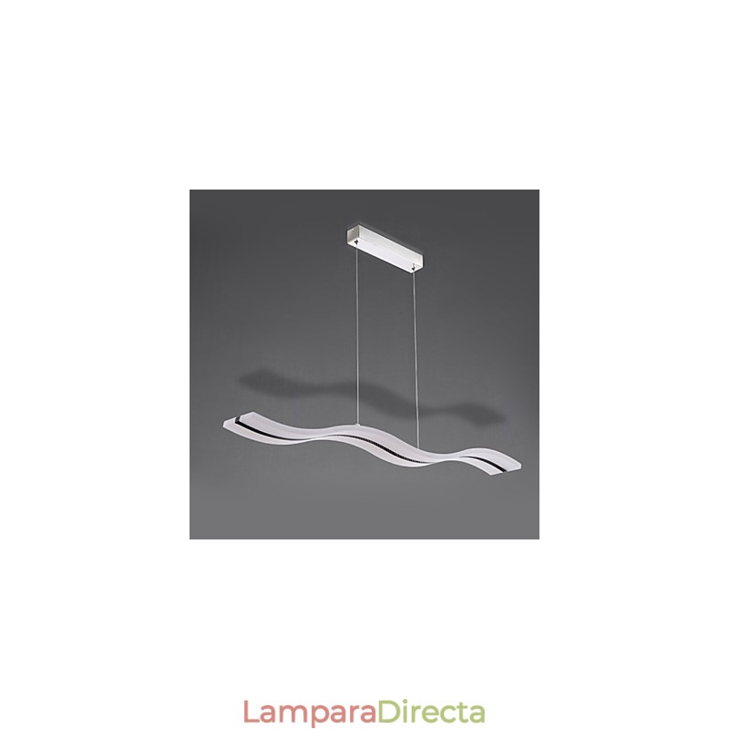 Lámpara colgante contemporánea moderna de cromo