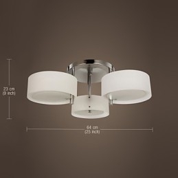 Lámpara de araña moderna de 3 luces