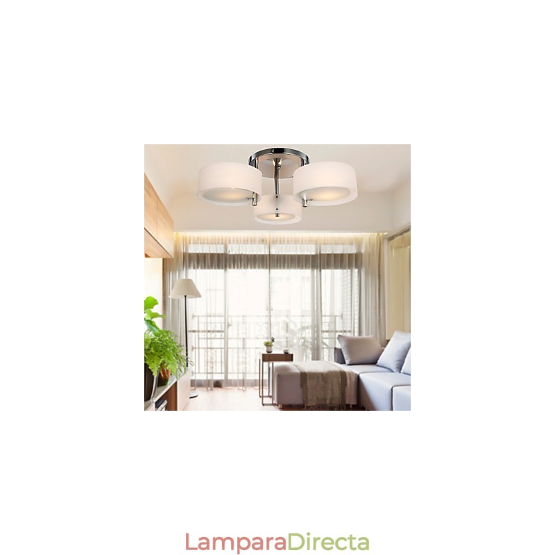 Lámpara de araña moderna de 3 luces