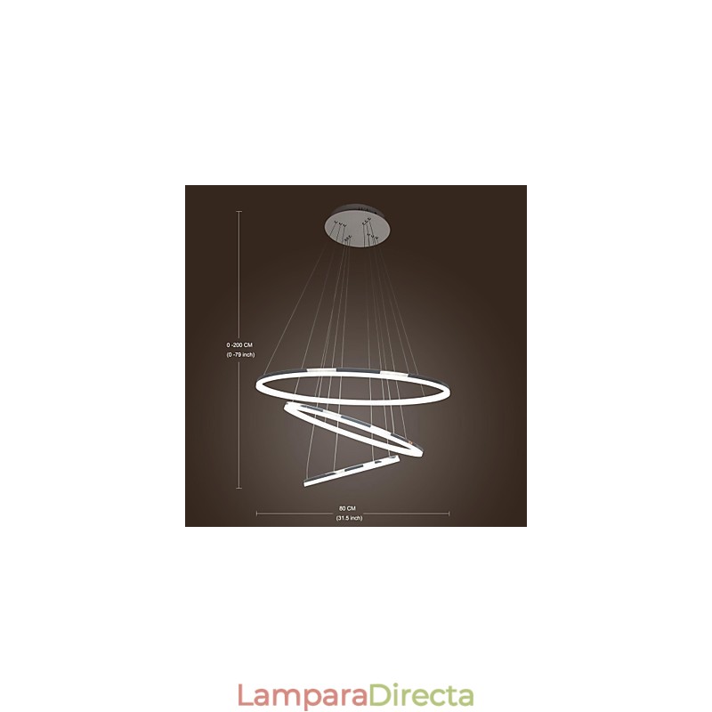 Lámpara colgante de metal galvanizado estilo mini moderno y contemporáneo de 70 W