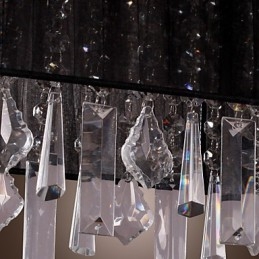 Lámpara colgante moderna contemporánea de cristal de isla y otros metales