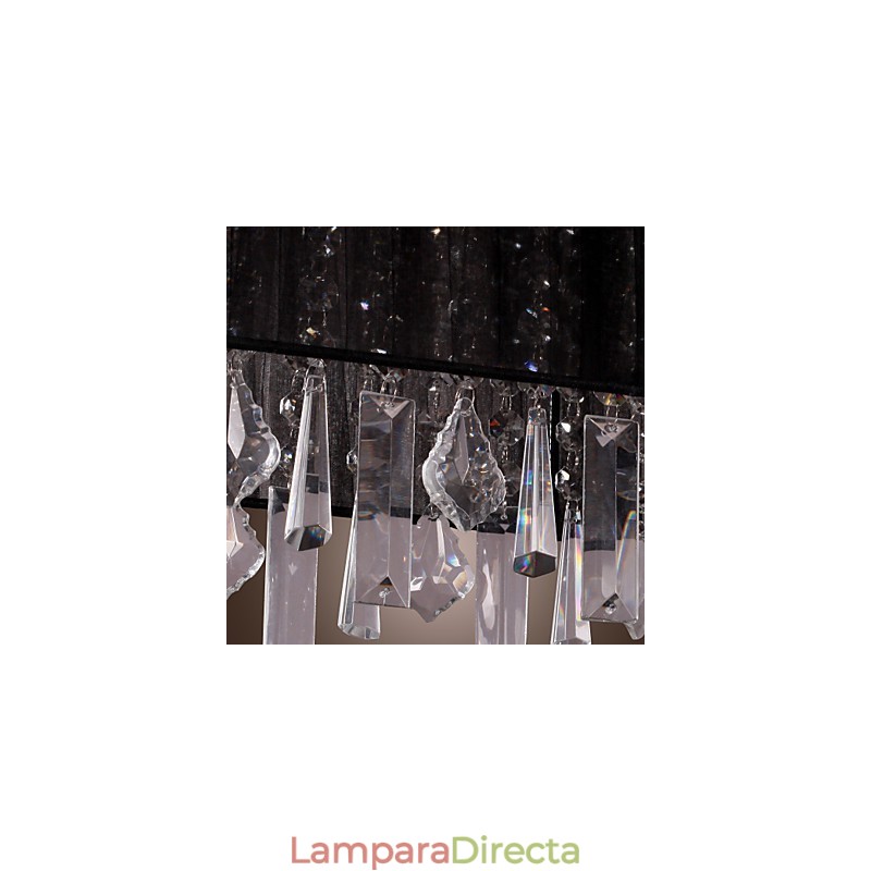 Lámpara colgante moderna contemporánea de cristal de isla y otros metales