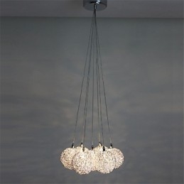Lámpara colgante moderna de 7 luces para decoración del hogar, de aluminio.