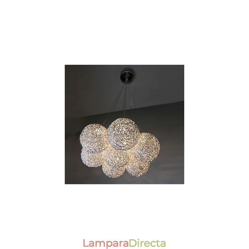 Lámpara colgante moderna de 7 luces para decoración del hogar, de aluminio.