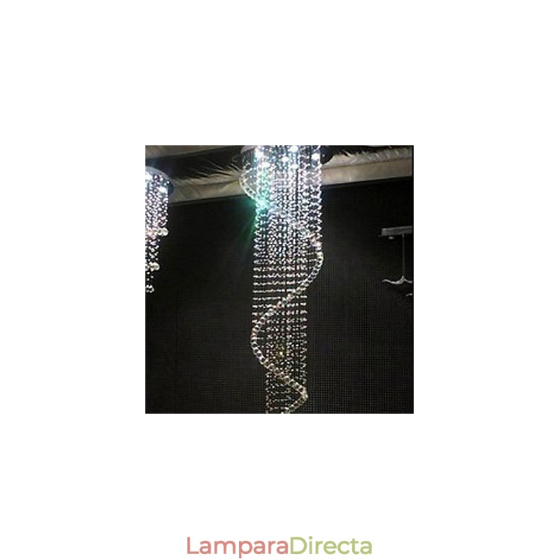 Lámpara de araña de cristal de lujo moderna de 4 luces