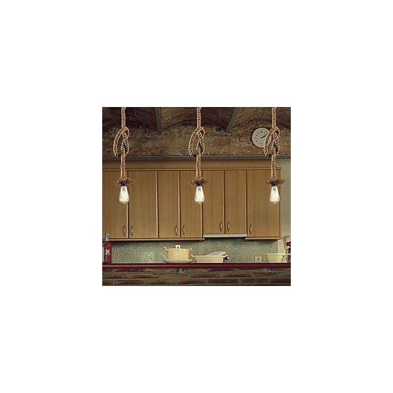 Lámpara colgante rústica clásica tradicional estilo cabaña vintage estilo campestre retro