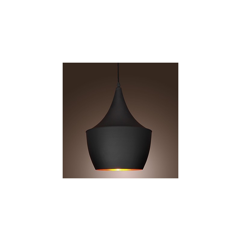Lámpara colgante retro vintage de Tom Dixon Design en negro