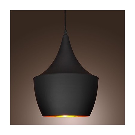 Lámpara colgante retro vintage de Tom Dixon Design en negro Lámpara colgante retro vintage de Tom Dixon Design en negro