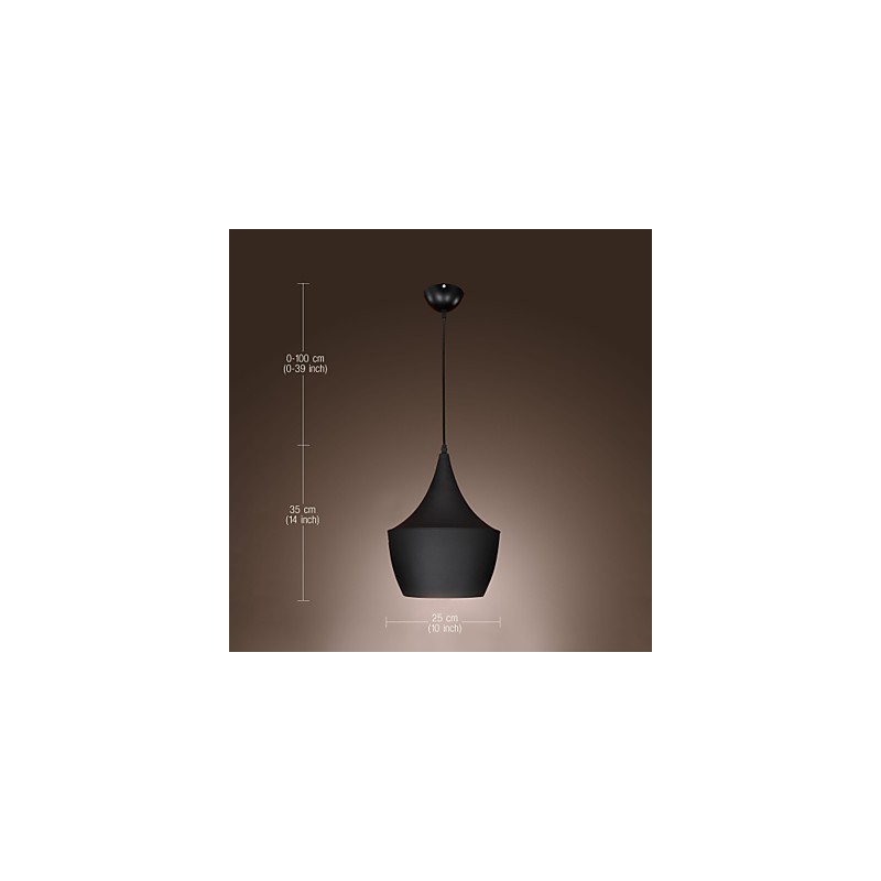Lámpara colgante retro vintage de Tom Dixon Design en negro