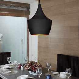 Lámpara colgante retro vintage de Tom Dixon Design en negro