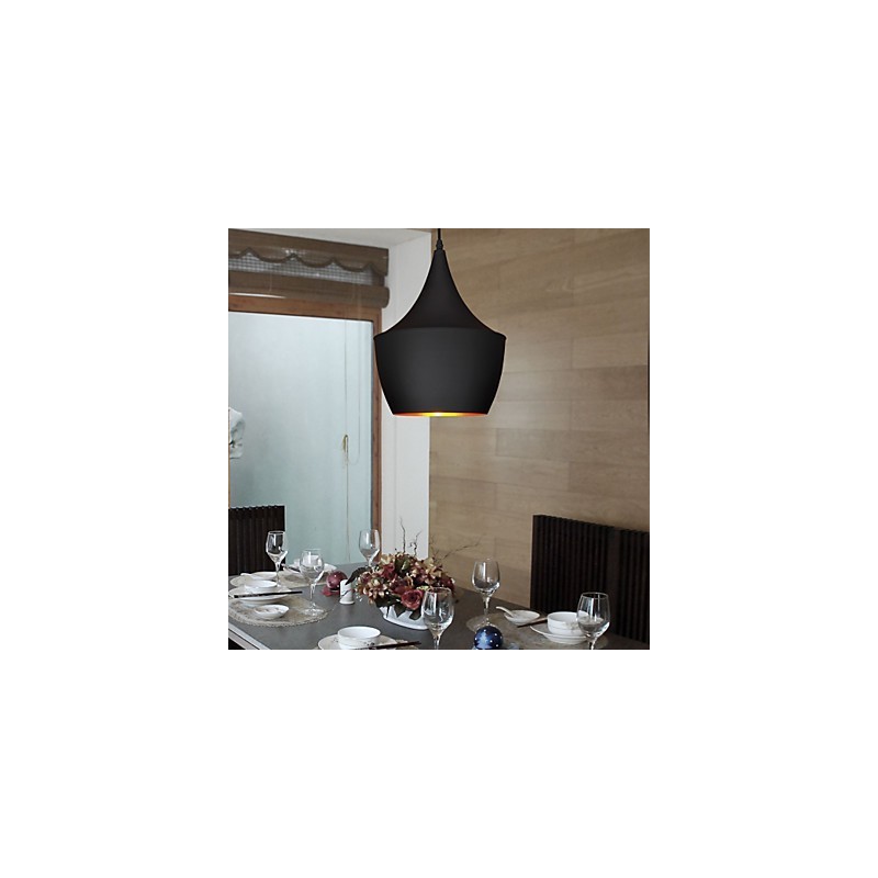 Lámpara colgante retro vintage de Tom Dixon Design en negro