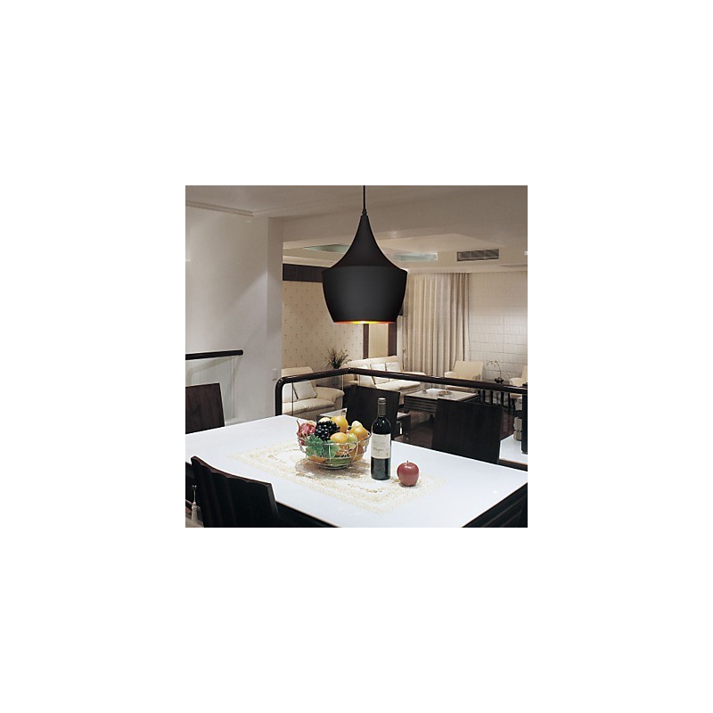 Lámpara colgante retro vintage de Tom Dixon Design en negro