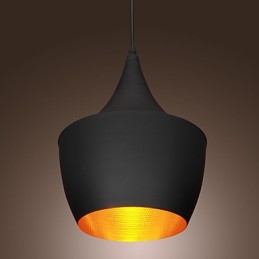 Lámpara colgante retro vintage de Tom Dixon Design en negro