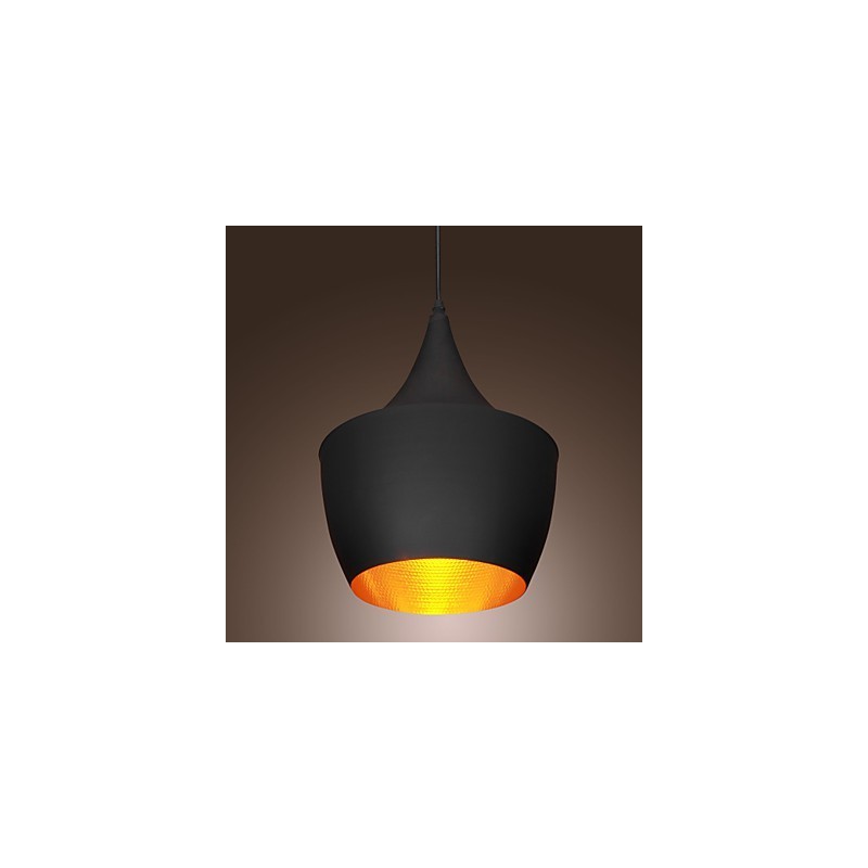 Lámpara colgante retro vintage de Tom Dixon Design en negro
