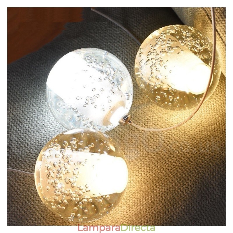 Lámpara colgante de bola de cristal Meteorer de Creative Engineering Stage
